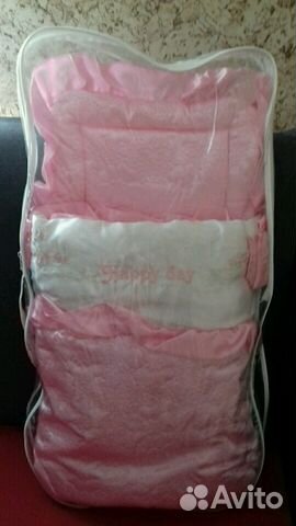 Конверт и одеяло на выписку для девочки