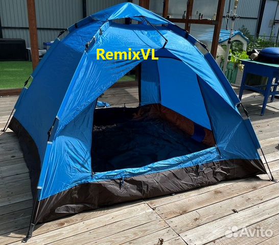 Видео обзор 2073 синяя палатка автомат 210х210см