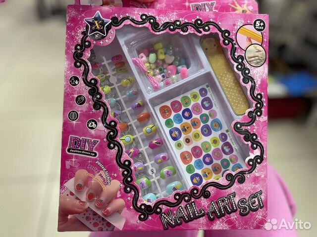 Набор детских накладных ногтей