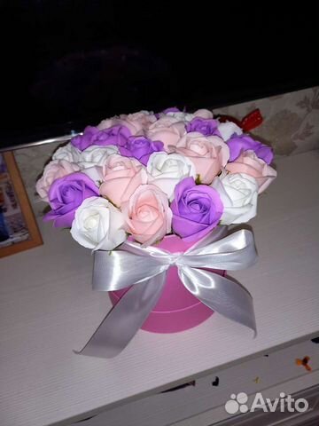 Букет из мыльных роз