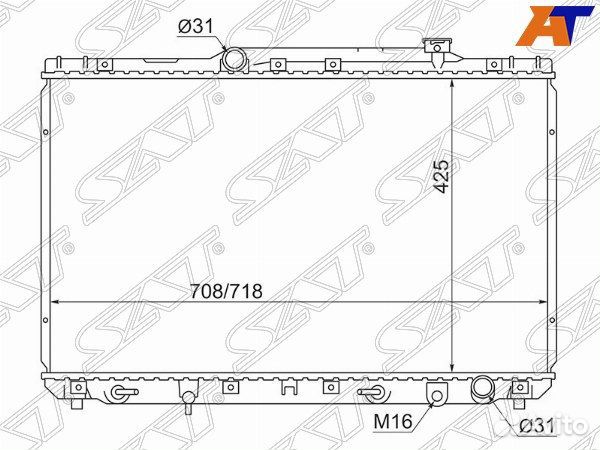 Радиатор toyota camry USA
