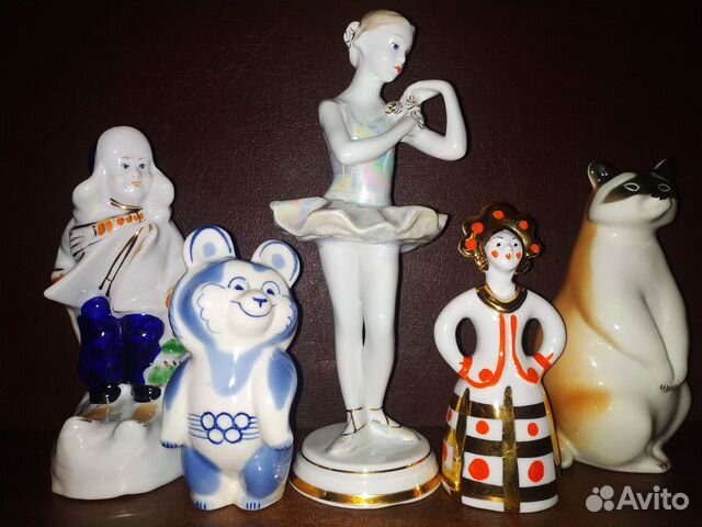 Фарфоровые статуэтки СССР лфз Дулёво Вербилки