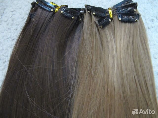 Волосы искуственные на заколках