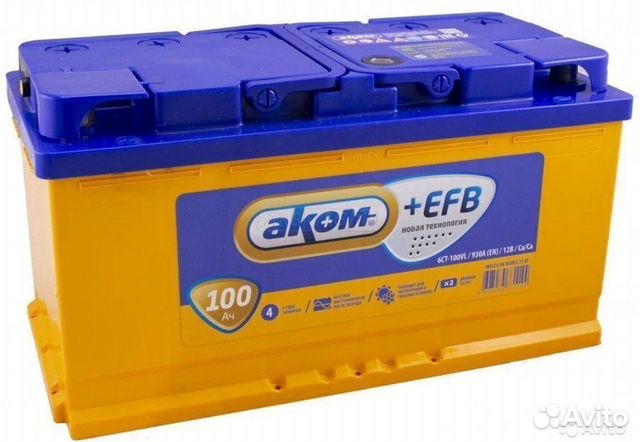 Аком EFB 100 Ач 12V 930А