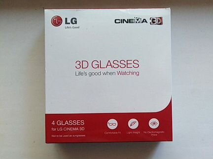 3D очки от тv Lg