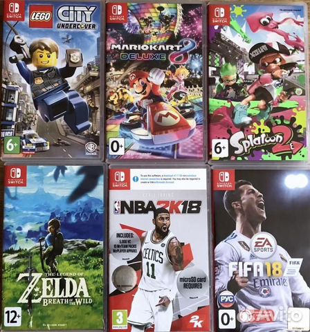 Множество игр на Nintendo Switch (цифр)