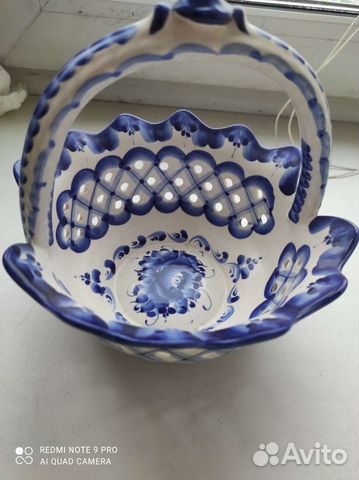 Конфетница гжель