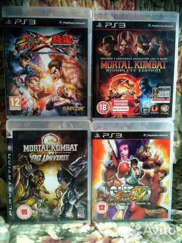 4 файтинга для Ps3 (Mortal Kombat, Street Fighter)
