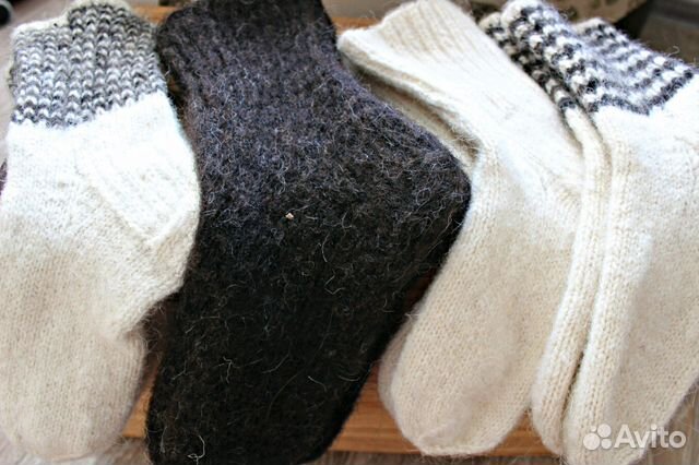 Шерстяные носки ручной работы