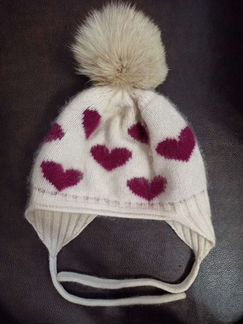 Шапка кашемировая для девочки