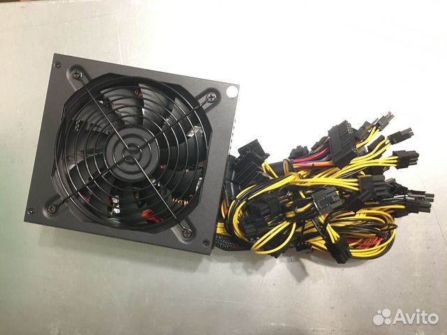 Тихий блок питания 1800Вт для майнинга