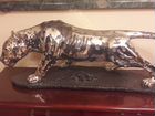 Леопард из серебра 999 пробы вес больше 12 кг