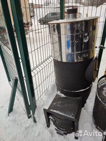 Печь Банная ф530 8мм выносная топка