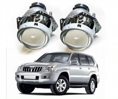 Линзы штатные Toyota Prado 120 продажа установка