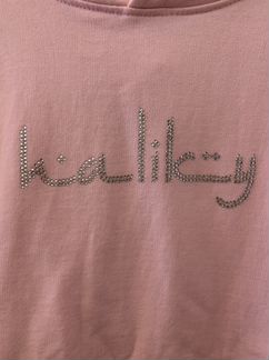 Худи Haliky Pink Swarovski logo hoodie (L)