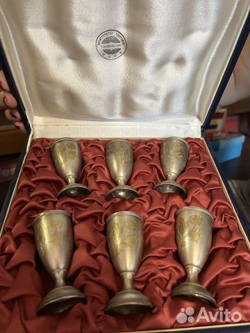 Набор серебряных рюмок СССР