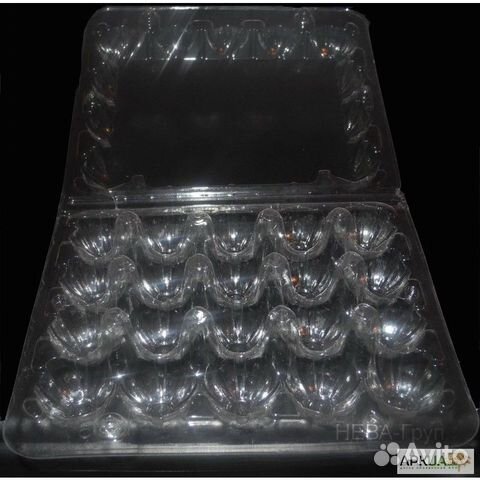 Упаковка для перепелиного яйца пластиковая