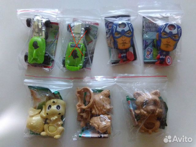 Игрушки и вкладыши серии FF