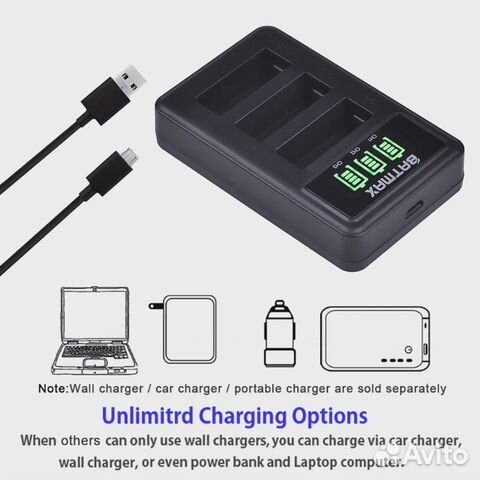 Зарядное устройство для sjicam на три аккумулятора
