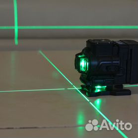 Лазерный уровень 3D, 3 плоскости по 360, 12 линий