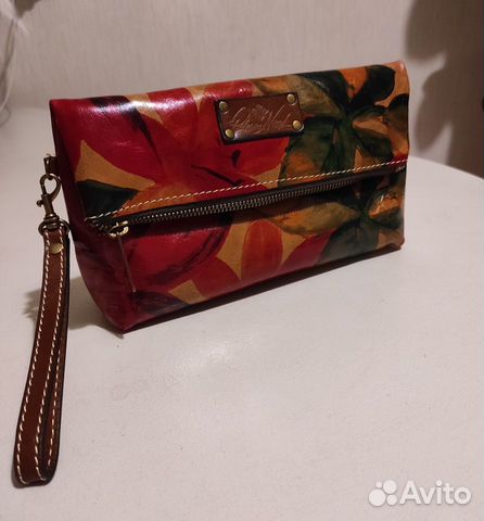 Кожаная сумочка-клатч Patricia Nash