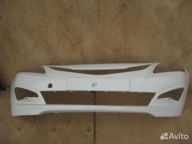 Солярис (2014-17) бампер рестайлинг цвет белый