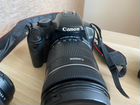Canon 450D kit + объектив 18-135мм + зарядка объявление продам