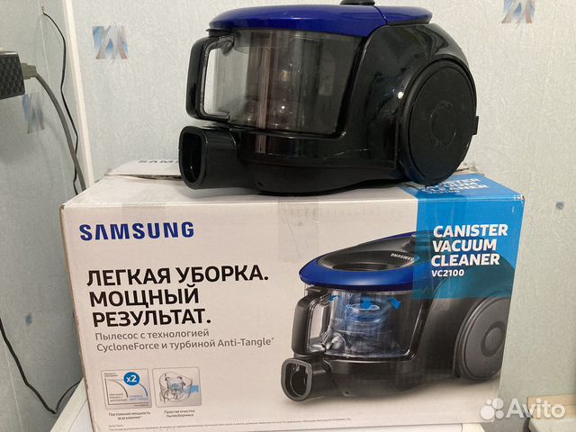 Пылесос Samsung vc18m2110sb синий