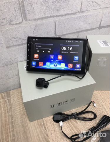 Магнитола 2din android с большим экраном (новая)