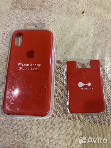 Чехол на iPhone XS новый и вкладыш для банк карт