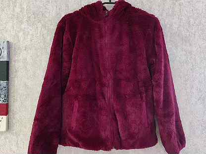 Куртка шубка 44-46 темно-бордовая отл сост