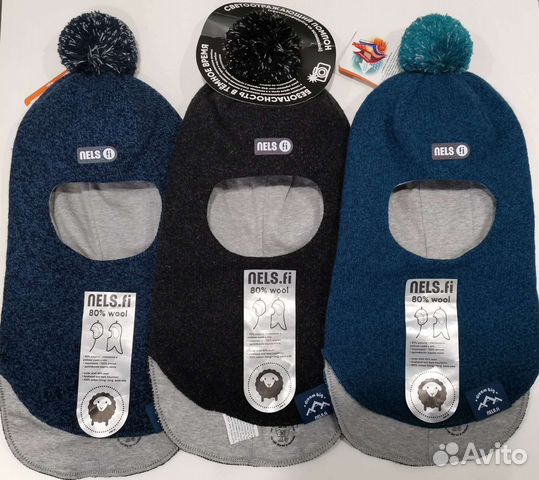 Шапка шлем Nels 52-56 зимний новый