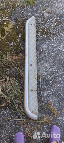 Хромированные пороги на ниву