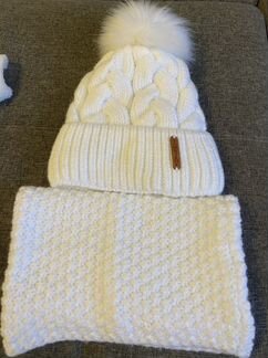 Шапка и снуд женский