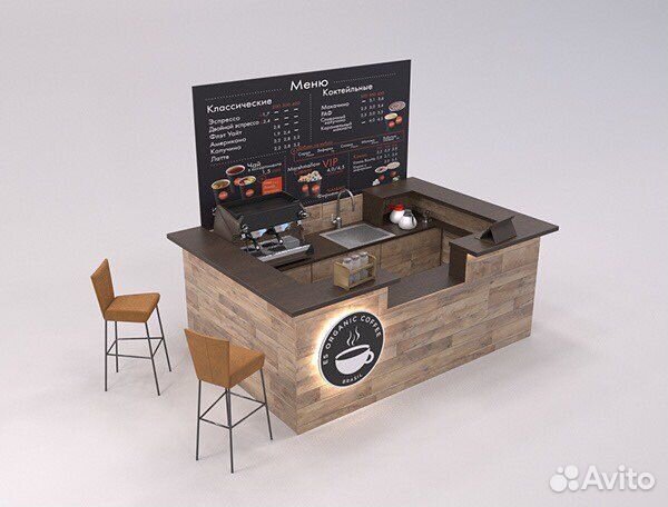 Островки кофе, Торговый островок в ТЦ, Стойка кофе