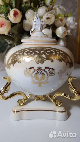 Старинная шкатулка ваза Лимож, Франция фарфор