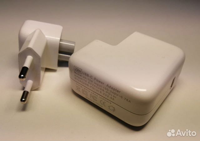 Блок питания Apple A1540, MJ262Z/A USB Type-C, 29W