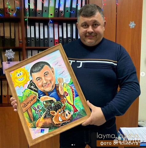 Шарж портрет по фото на заказ