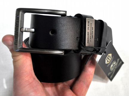 Мужской ремень / Philipp Plein / новый (черный)