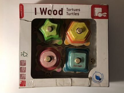 Сортер пирамидка Черепашки Janod