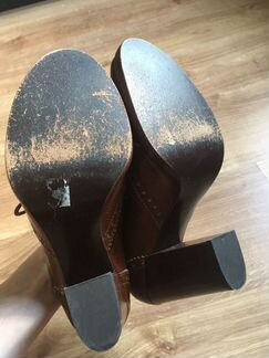 Ботильоны pura lopez 39 размер коричневые