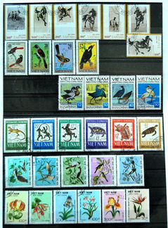 Марки гашеные фауна флора 1