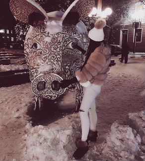 Шуба из песца