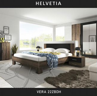 Спальный гарнитур vera Дуб monastery/черный