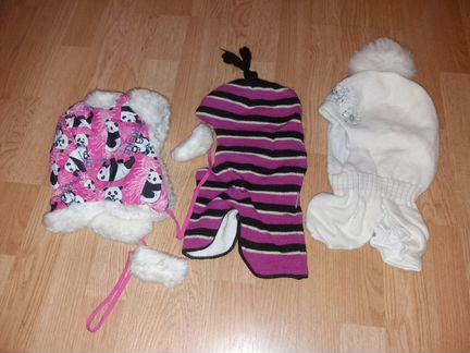 Зима/демисезон на девочку штаны куртки шапки 116-1