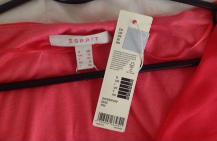 Esprit Германия блузка новая коралловая