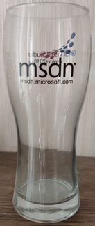 Пивной бокал для айтишнков. msdn Visual Studio 0.5