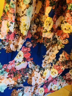 Платье в пол в русском стиле