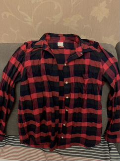 Рубашка женская в клетку красно-чёрная