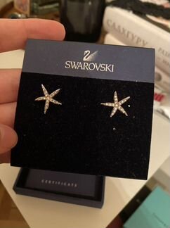 Серьги Swarovski в форме морской звезды